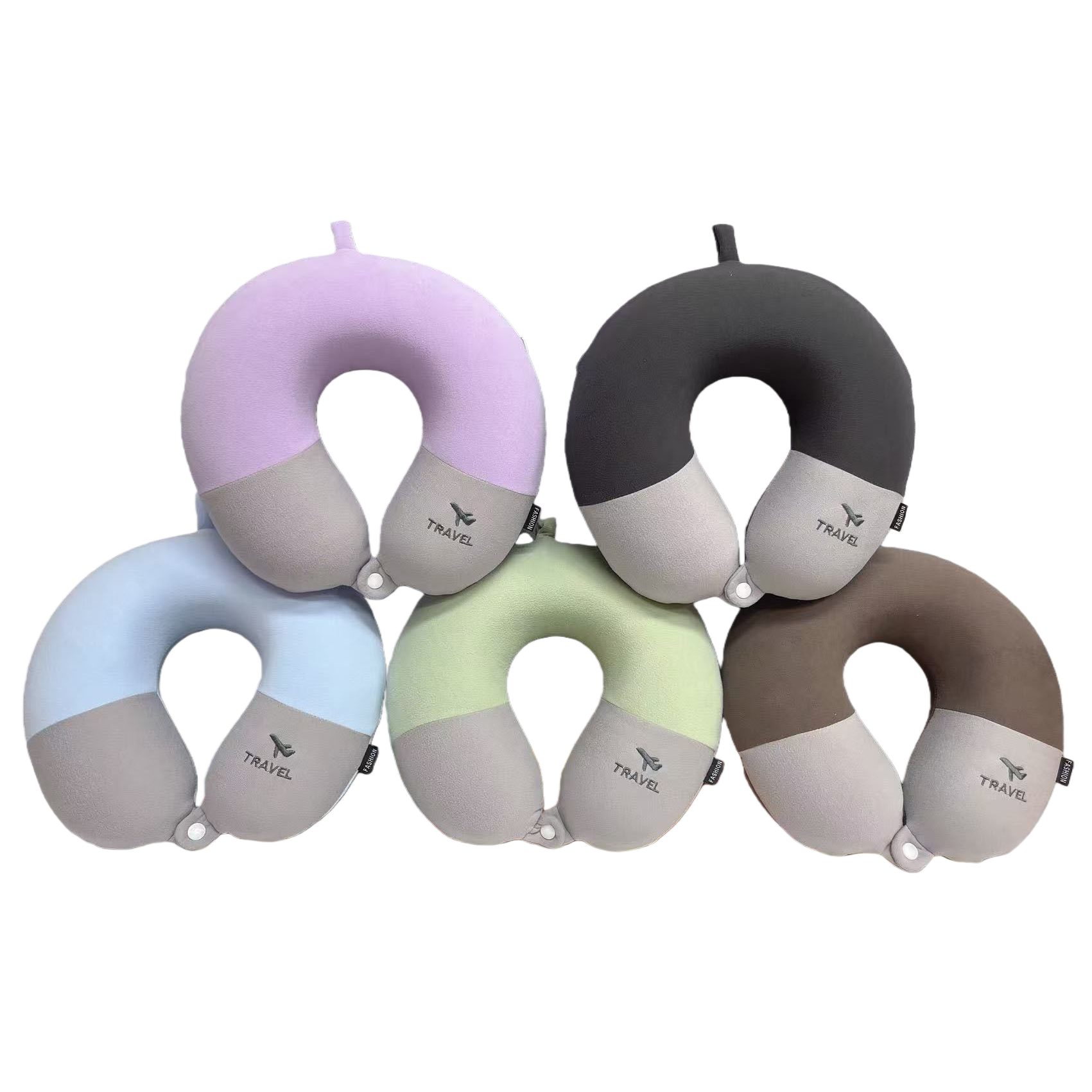 Colorful U-shaped pillow, travel neck pillow, neck pillow core, neck pillowcase, comfortable and portable sleep pillow Item Picture