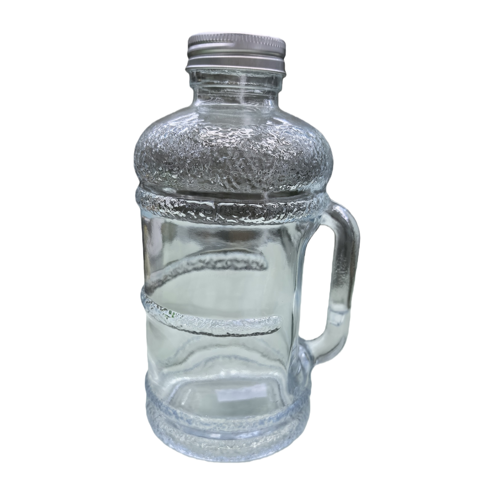 Hervidor de vidrio transparente multifuncional resistente al calor y al frío tetera doméstica creativa simple vaso de agua de vidrio con asa Item Picture