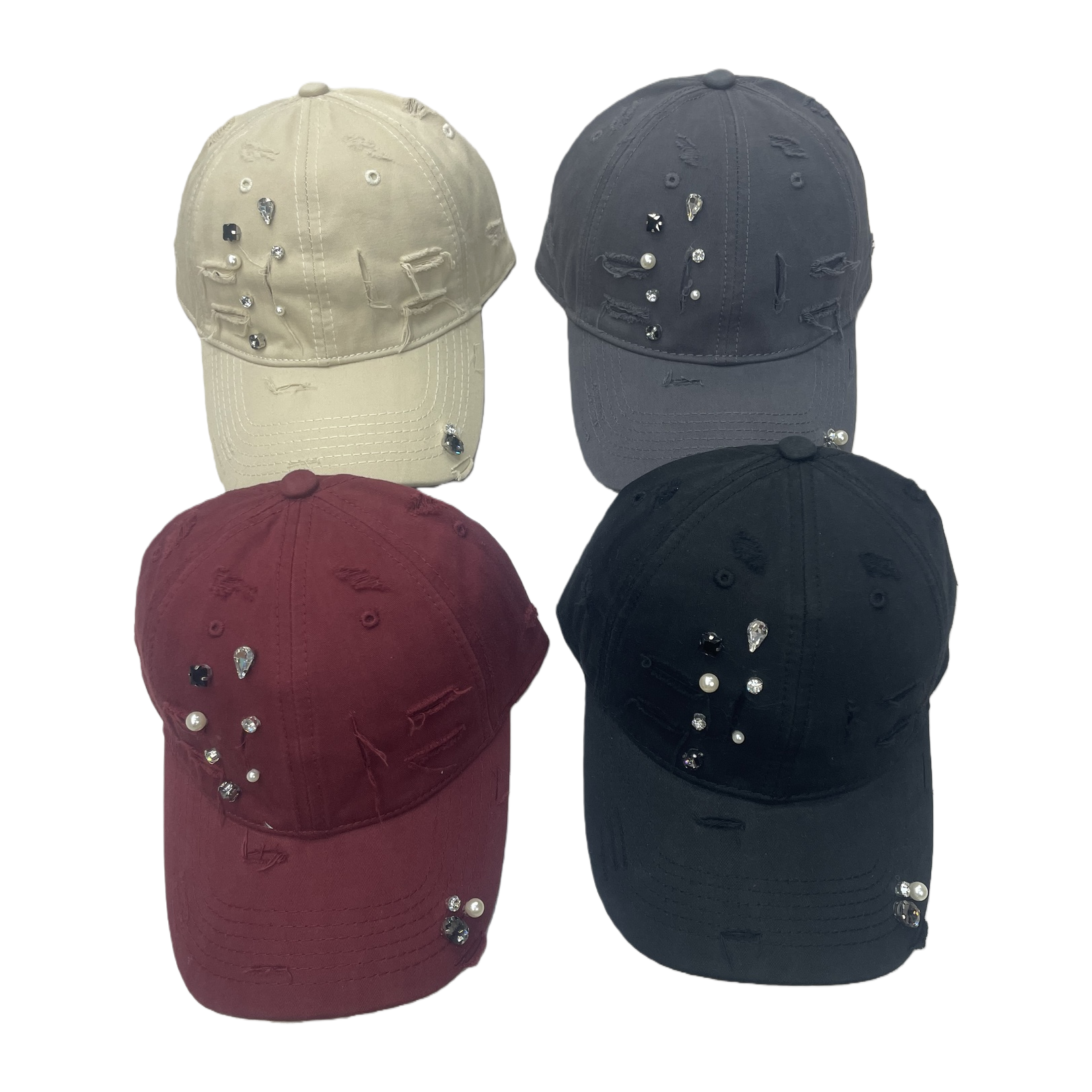 Cuatro decoraciones beisbol gorras de beisbol moda versátil tendencia casual gorras deportivas para hombres y mujeres regalos accesorios de vestir Item Picture