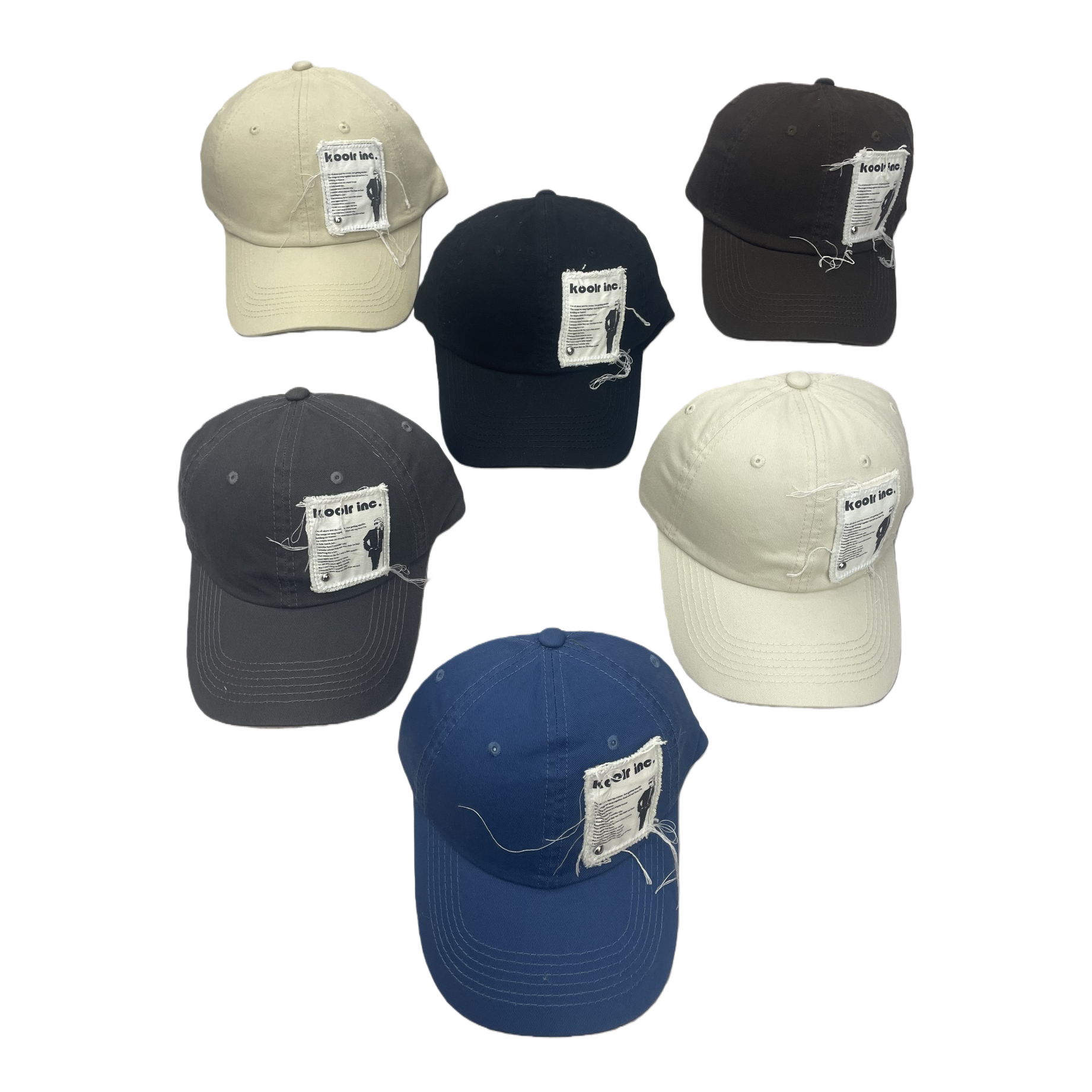 Colorful baseball cap with white patch label, fashionable casual sports cap, trendy and versatile for both men and women Item Picture