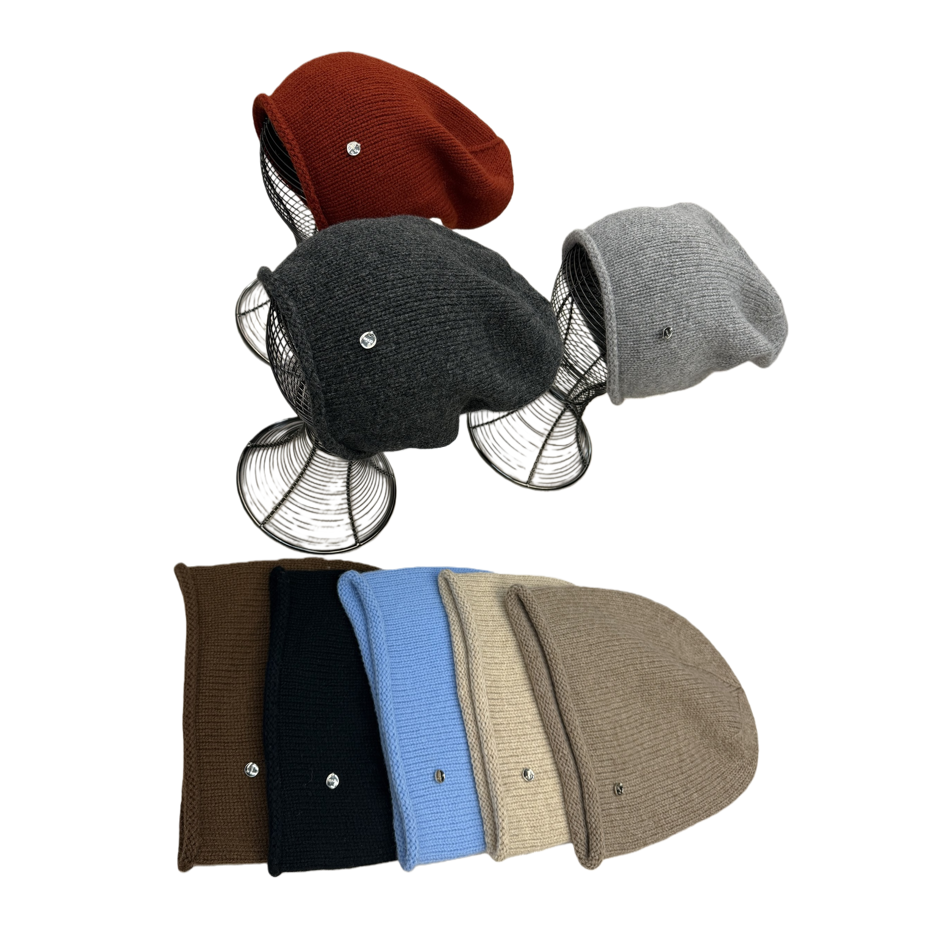 Sombrero de punto colorido cálido moda unisex otoño invierno versátil suave cómodo tendencia sombrero Item Picture
