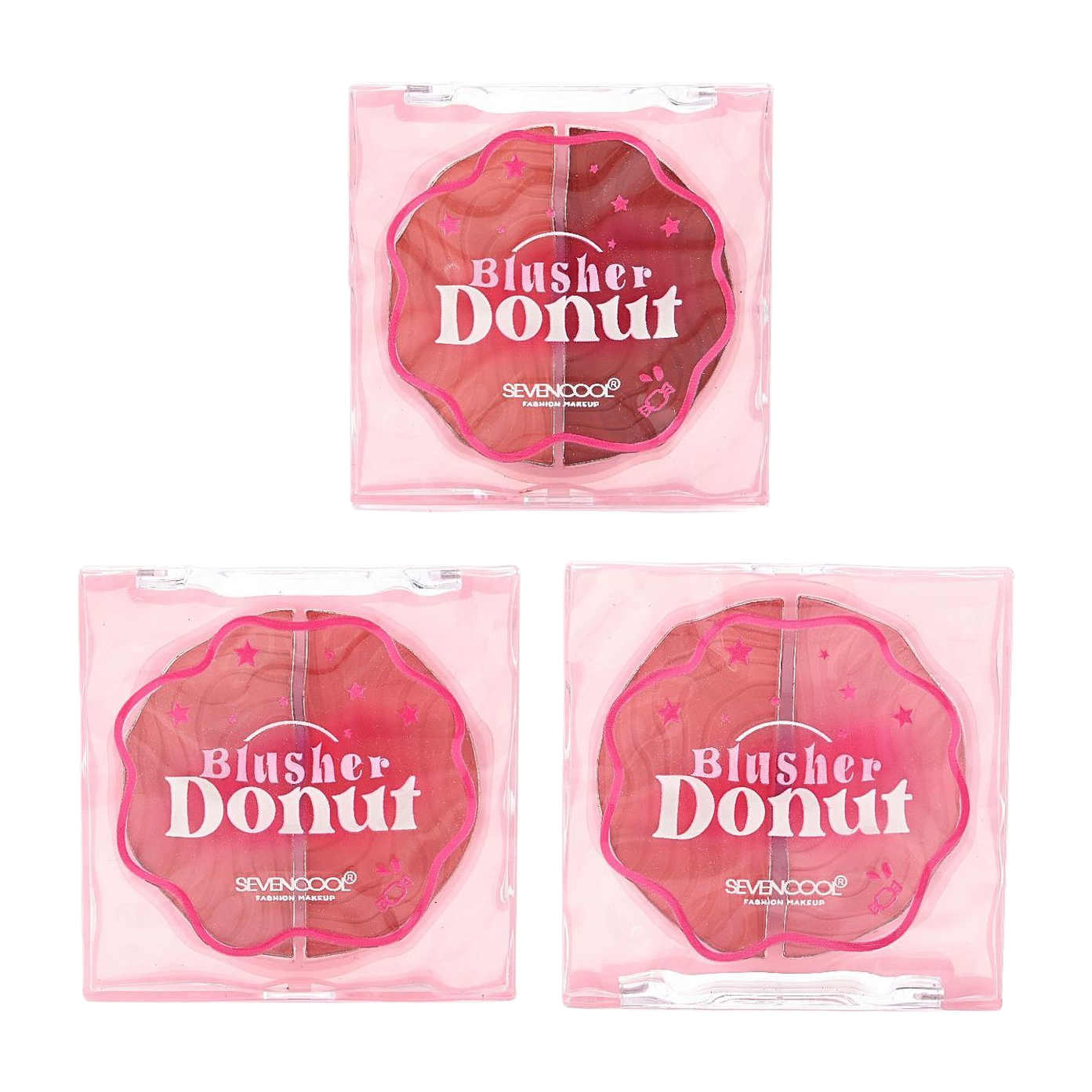 This natural and soft blush powder compact is a must-have for long-lasting nude makeup and brightening the complexion details Picture