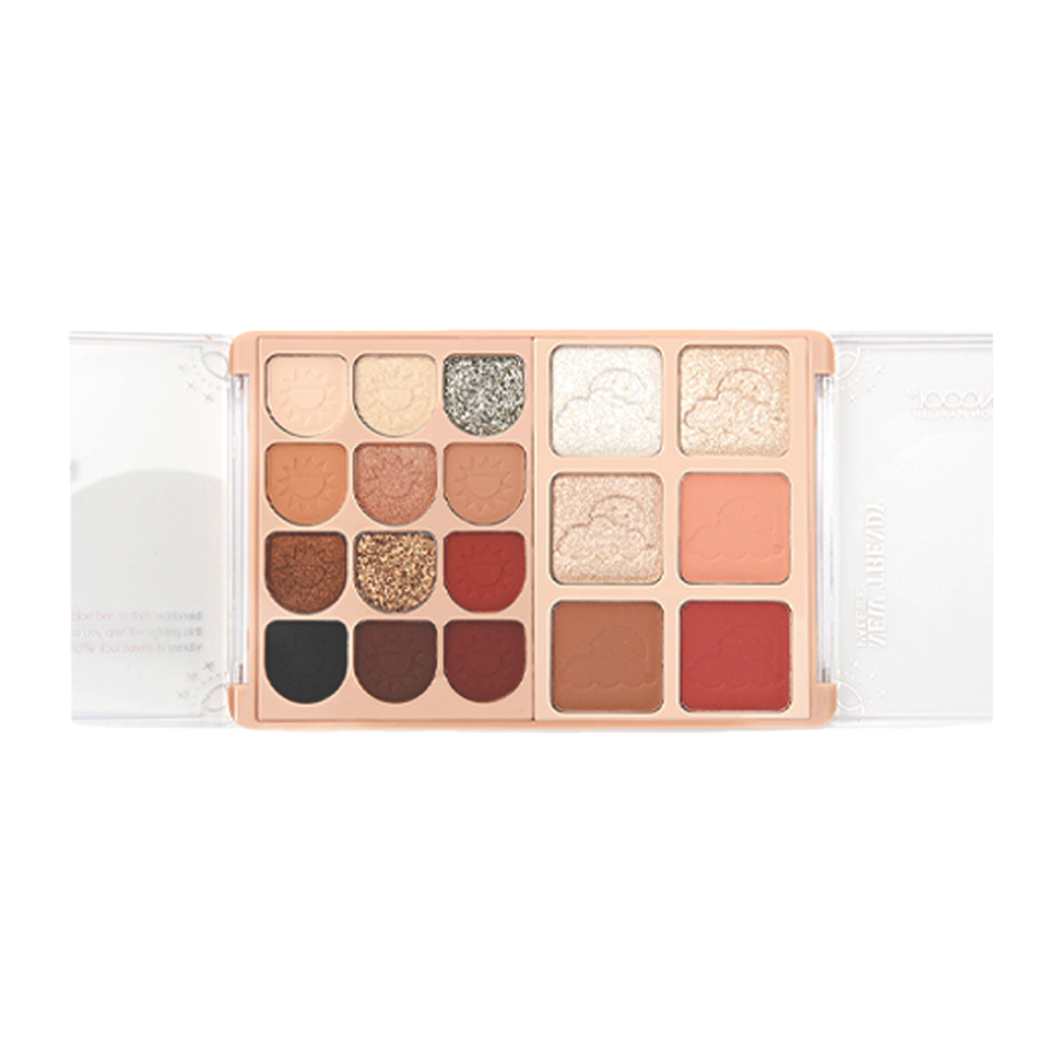 Long-lasting color-changing eyeshadow palette, multi-color matching, natural makeup, daily makeup, eye makeup products Application Scenario
