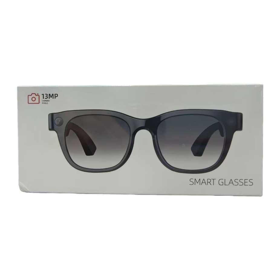 Fashionable white packaging box, suitable for smart glasses, portable storage box, simple design, storage accessories, storage box, storage bag Item Picture