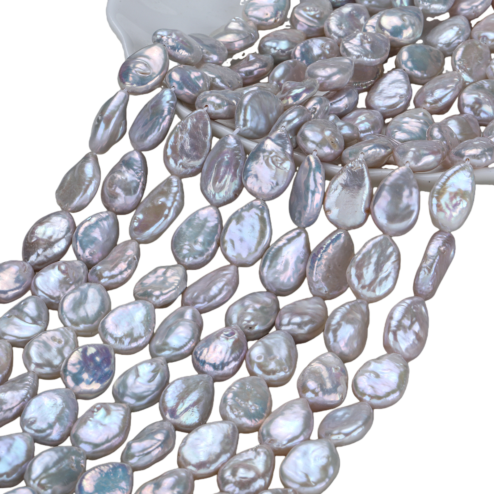 Wholesale of semi-finished diy beading accessories for natural freshwater strong light water drop pearl necklaces from Zhuji Source Factory Application Scenario