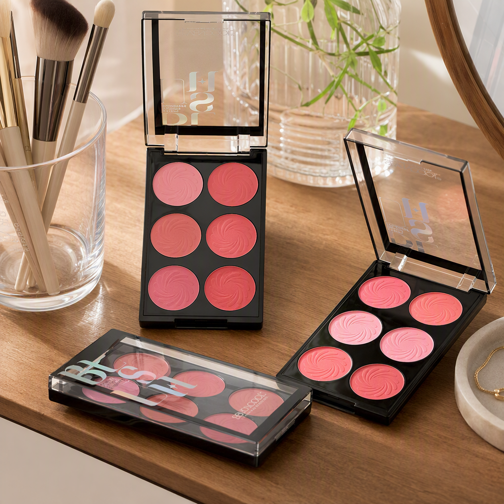 Natural nude blush rouge long-lasting anti-smudging, soft powdery makeup products