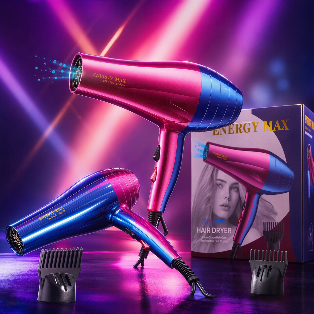Multi-functional household hair dryer, quick hair drying and care, silent portable comb hair dryer details Picture