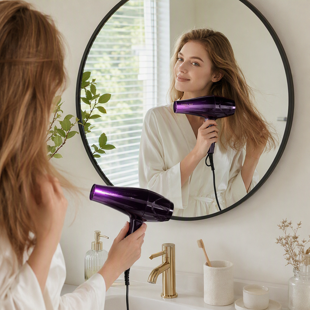 ENERGY MAX Household Hair dryer, Quick Hair drying and care portable comb Hair dryer details Picture