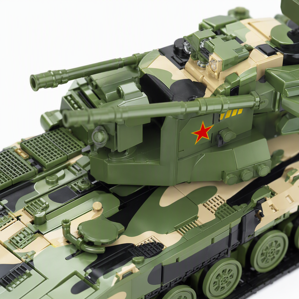 Green camouflage alloy assembly tank model toy, military simulation collection, children's educational assembly and fun decoration Application Scenario