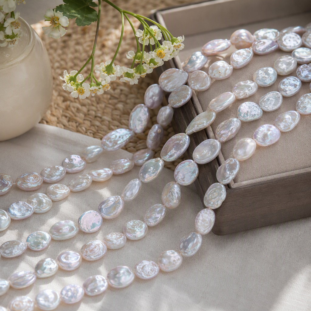 Wholesale of semi-finished diy beading accessories for natural freshwater strong light water drop pearl necklaces from Zhuji Source Factory