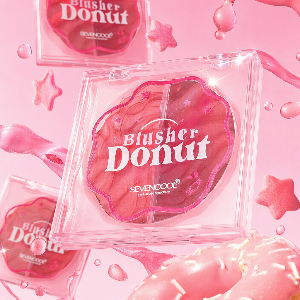 This natural and soft blush powder compact is a must-have for long-lasting nude makeup and brightening the complexion