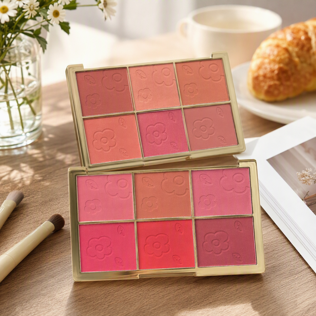 Multi-color facial makeup set combination plate, long-lasting color show, multi-effect contouring powder, blush and eyeshadow plate for women Item Picture