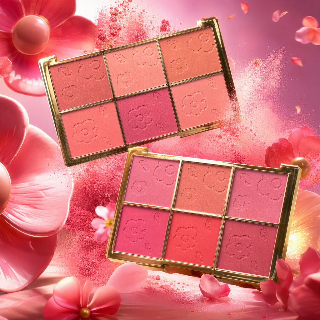 Multi-color facial makeup set combination plate, long-lasting color show, multi-effect contouring powder, blush and eyeshadow plate for women