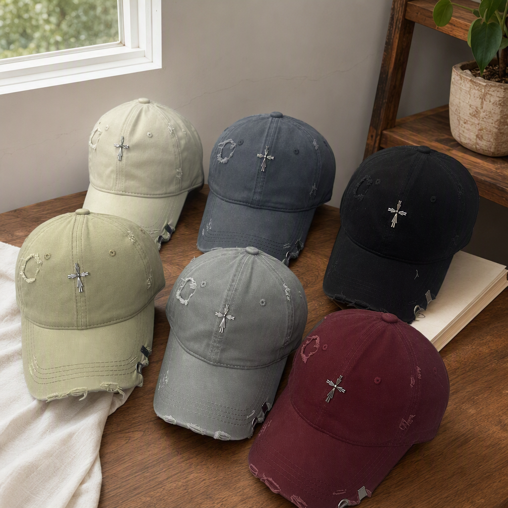 Colorful and versatile casual baseball cap with holes, fashionable and versatile sports cap, trendy for both men and women details Picture
