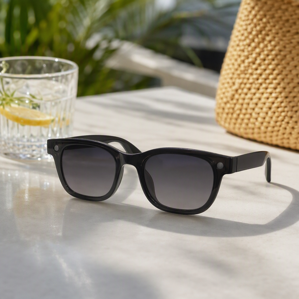 The fashionable white packaging box is suitable for smart glasses, a portable storage box, a simple and lightweight accessory storage product details Picture