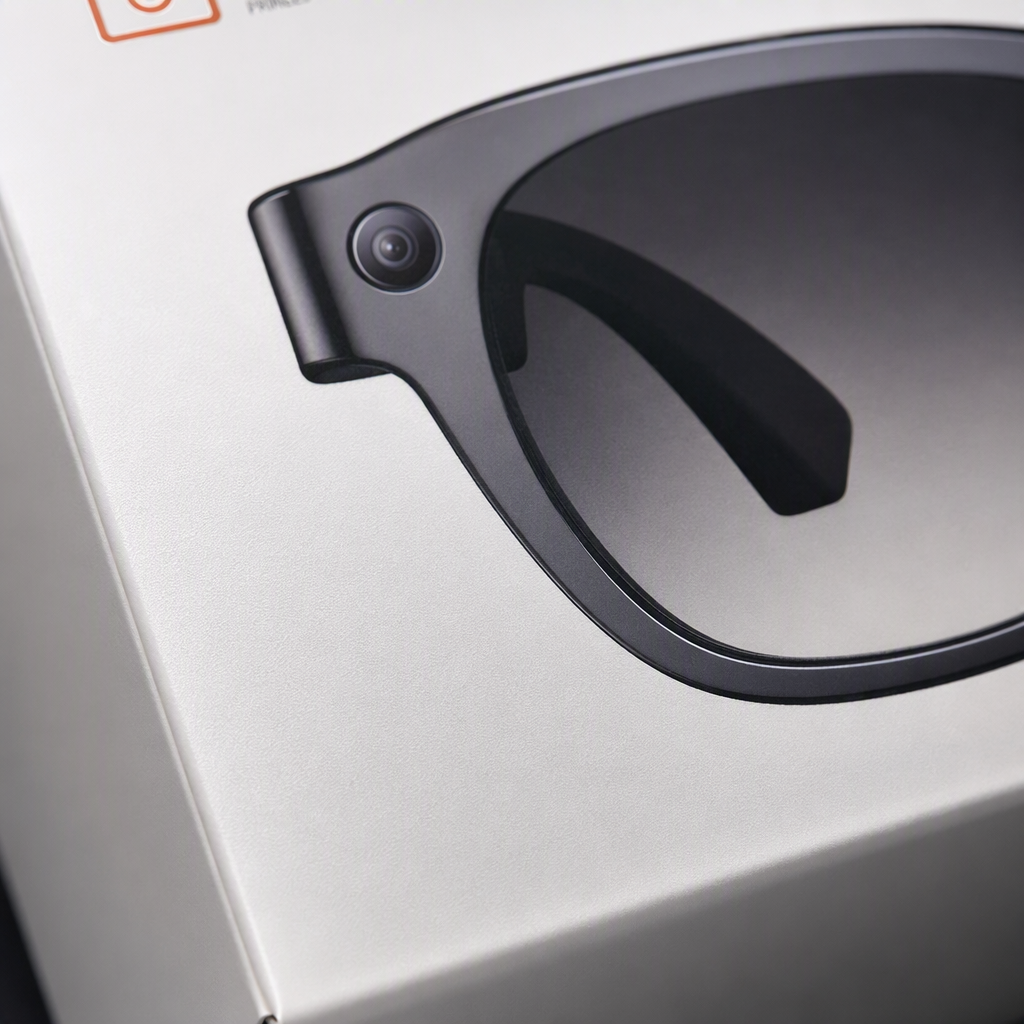 The fashionable white packaging box is suitable for smart glasses, a portable storage box, a simple and lightweight accessory storage product Application Scenario