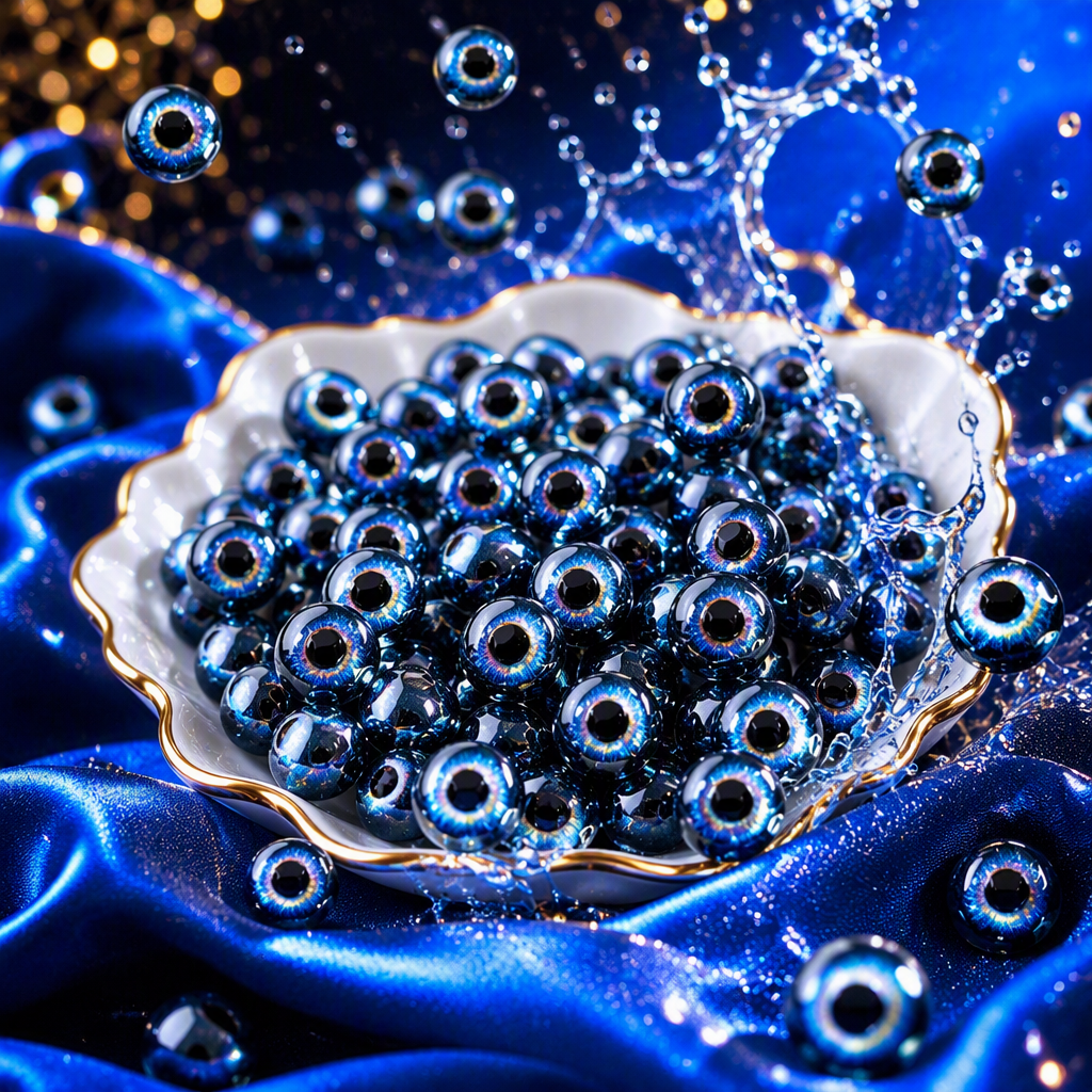 Fashionable, colorful eyeballs, blue irises, natural big eyes, beauty contact lenses, trendy style Specification image