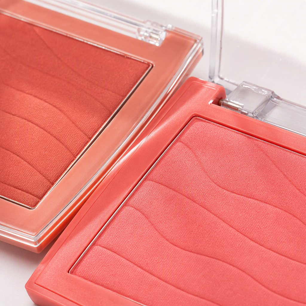 Natural nude blush blush powder compact, long-lasting and not easy to smudge, soft and contouring makeup product Application Scenario