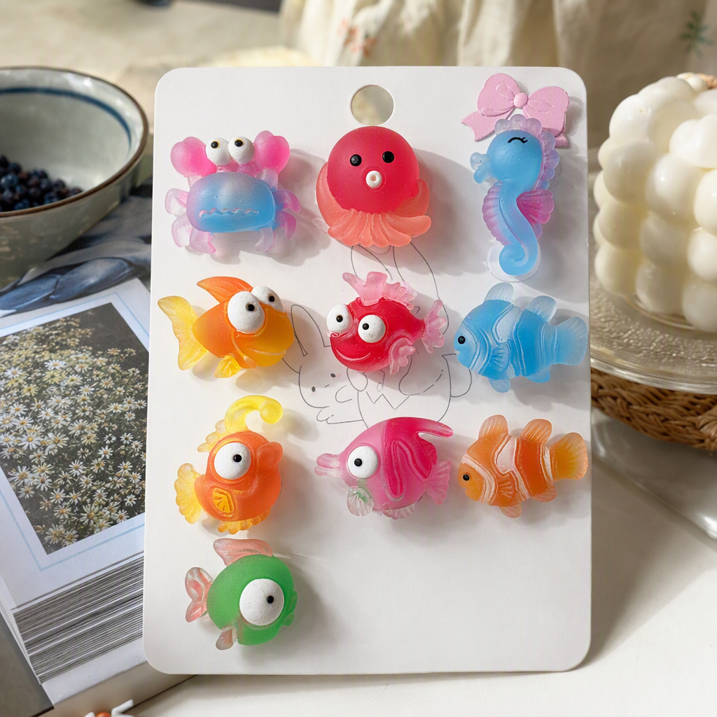Colorful Marine biological shaped accessories, creative, personalized, fashionable and trendy accessory gift collection details Picture
