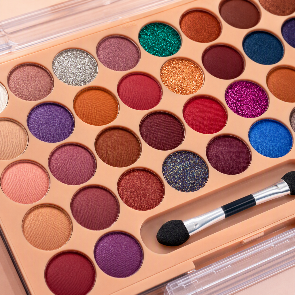 Long-lasting color-changing eyeshadow palette, multi-color matte gloss, earth tone eyeshadow palette, makeup palette, suitable for professional students and beginners Item Picture