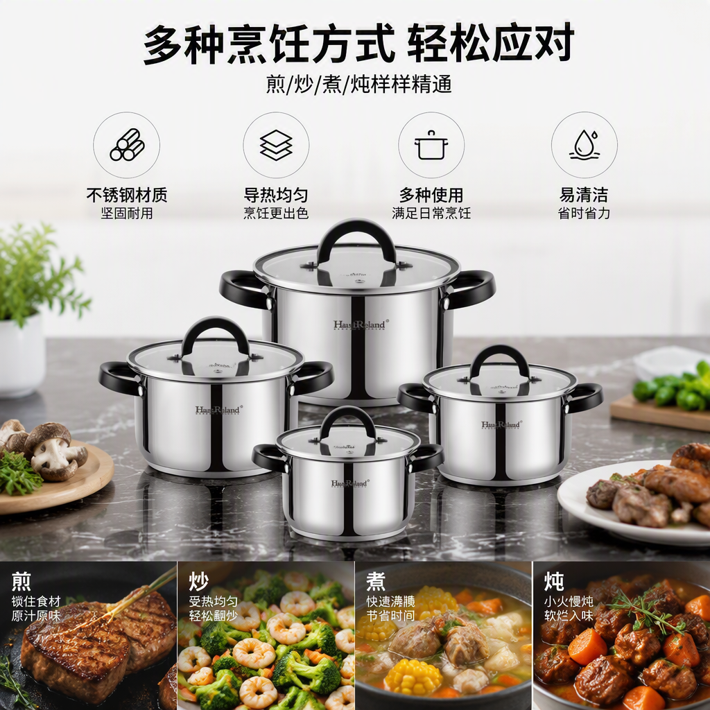 Juego multifuncional de utensilios de cocina olla casera combinación de utensilios de cocina set de utensilios de cocina duradero y práctico imprescindible para cocinar Application Scenario