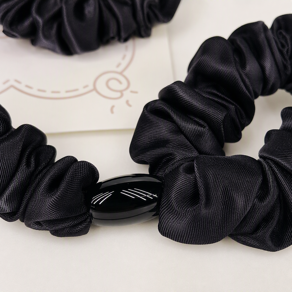 Yuki star accessorios 2 cabellos premium sensacion ethos intestino delgado anillo de pelo cuerda de cabeza mujer satén simple nueva banda elástica mujer atadura cabeza gran cuerda de pelo accesorios de pelo details Picture