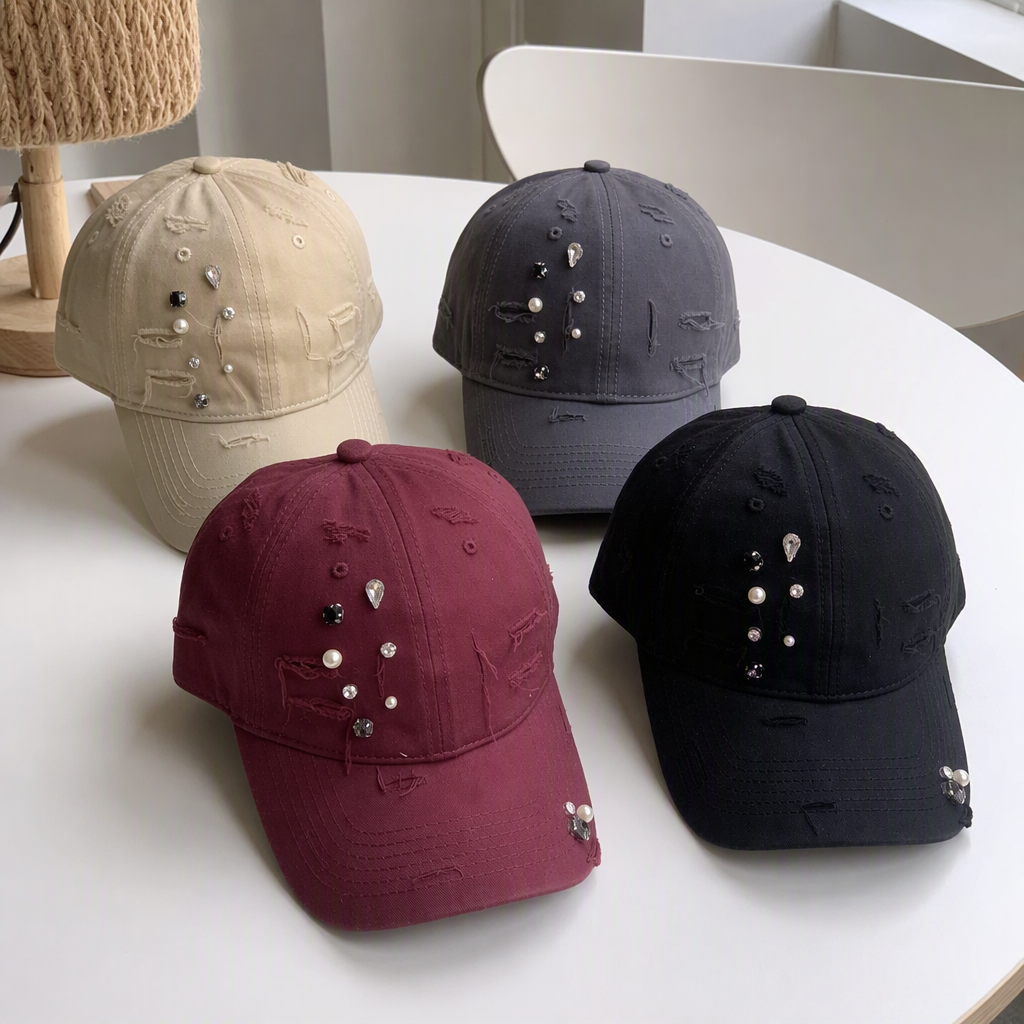Cuatro decoraciones beisbol gorras de beisbol moda versátil tendencia casual gorras deportivas para hombres y mujeres regalos accesorios de vestir details Picture