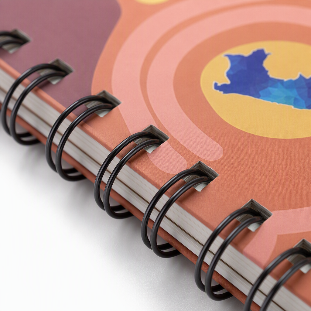 Donghu Paper Products A6 Tropical Coconut Tree Coil Notebook with Exotic Style Application Scenario