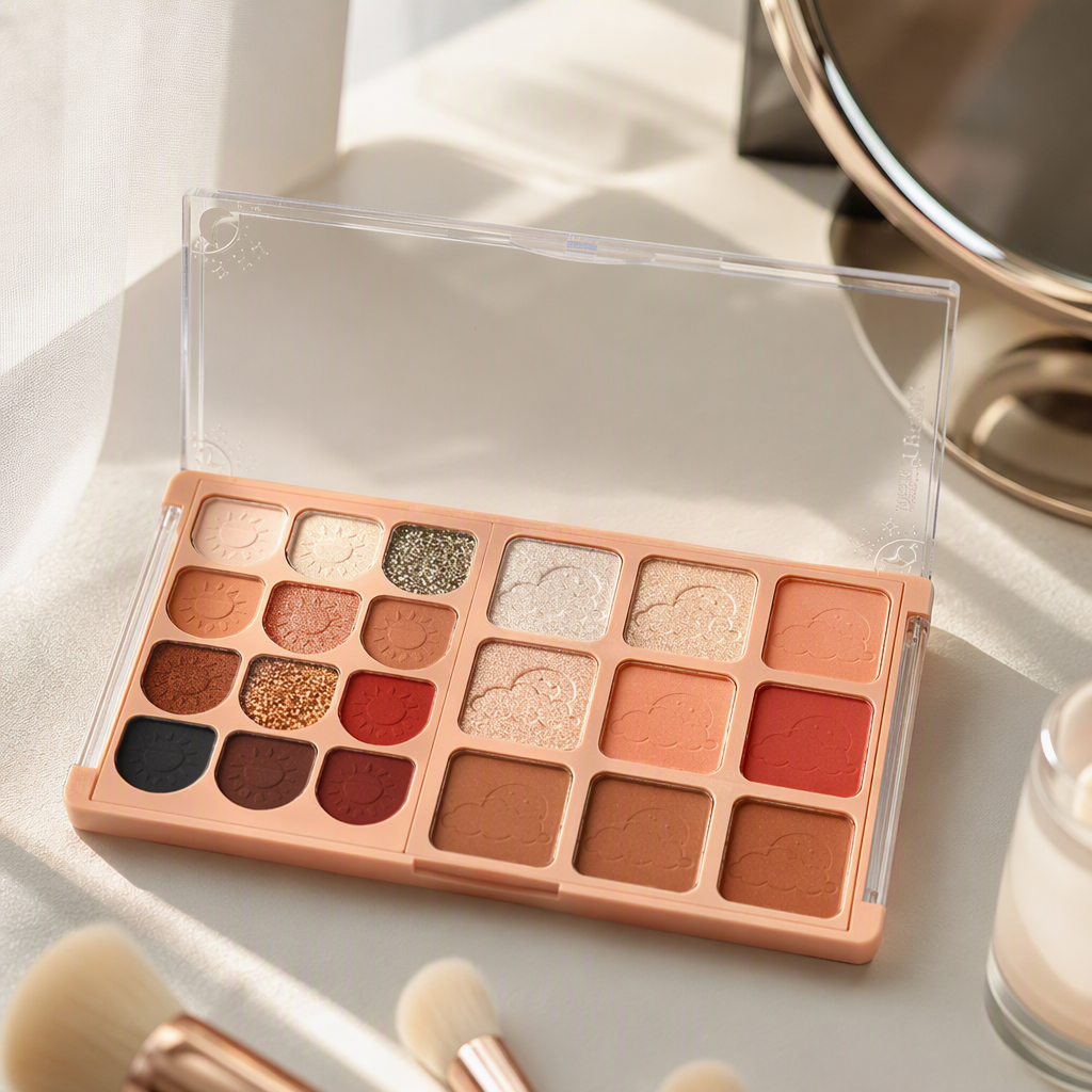 Long-lasting color-changing eyeshadow palette, multi-color matching, natural makeup, daily makeup, eye makeup products