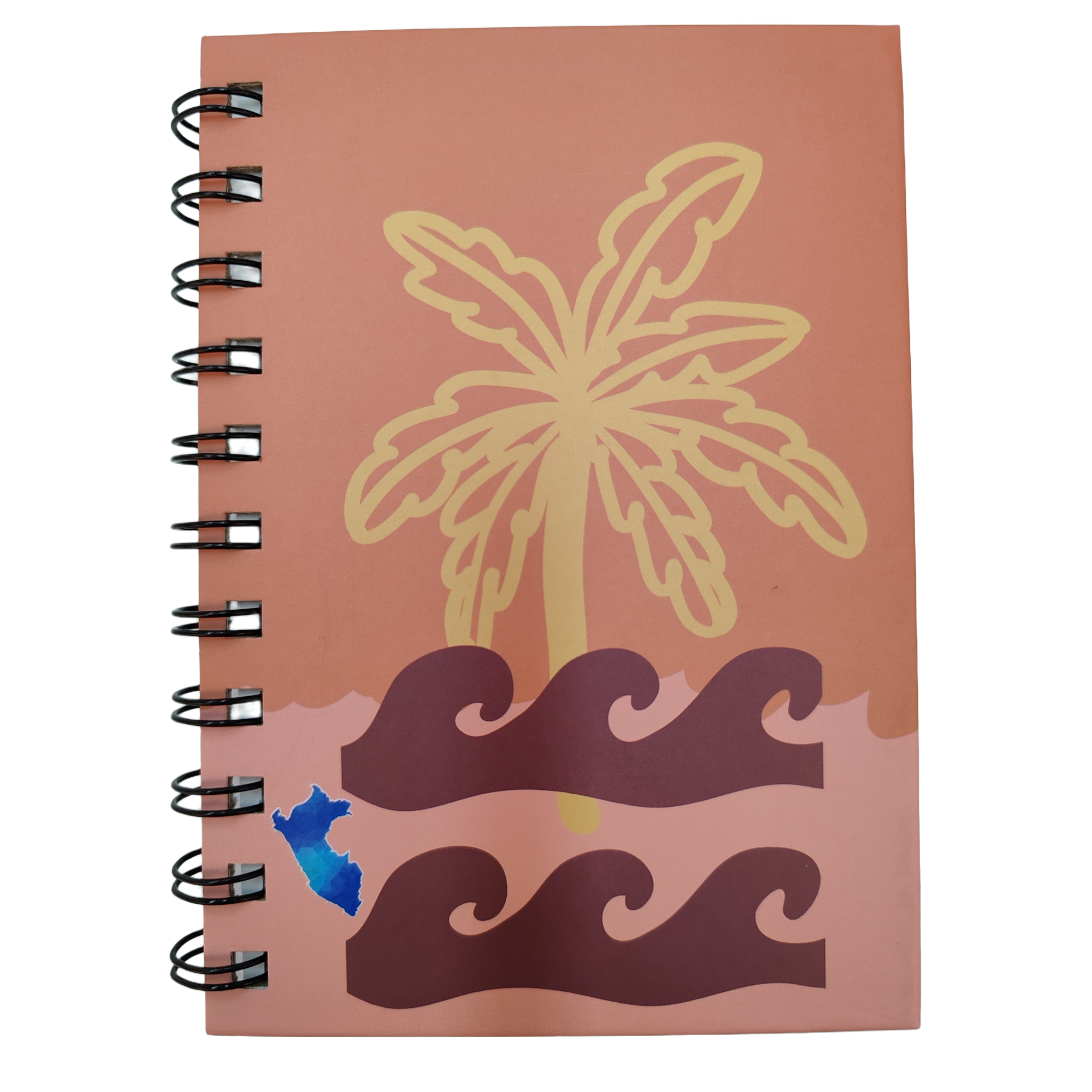 Donghu Paper Products A6 Summer Island Style Coil Notebook, Artistic and Simple Notebook Item Picture