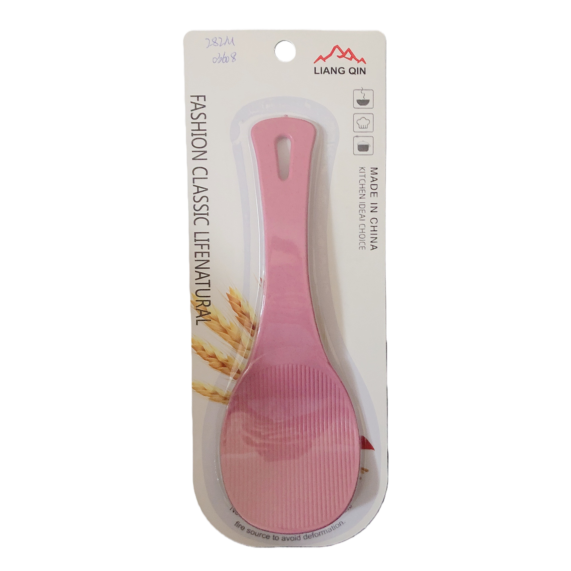 Cuchara de arroz de cerámica rosa vajilla de cocina cuchara de sopa cuchara de arroz cuchara de postre resistente al calor durable simple moda Item Picture