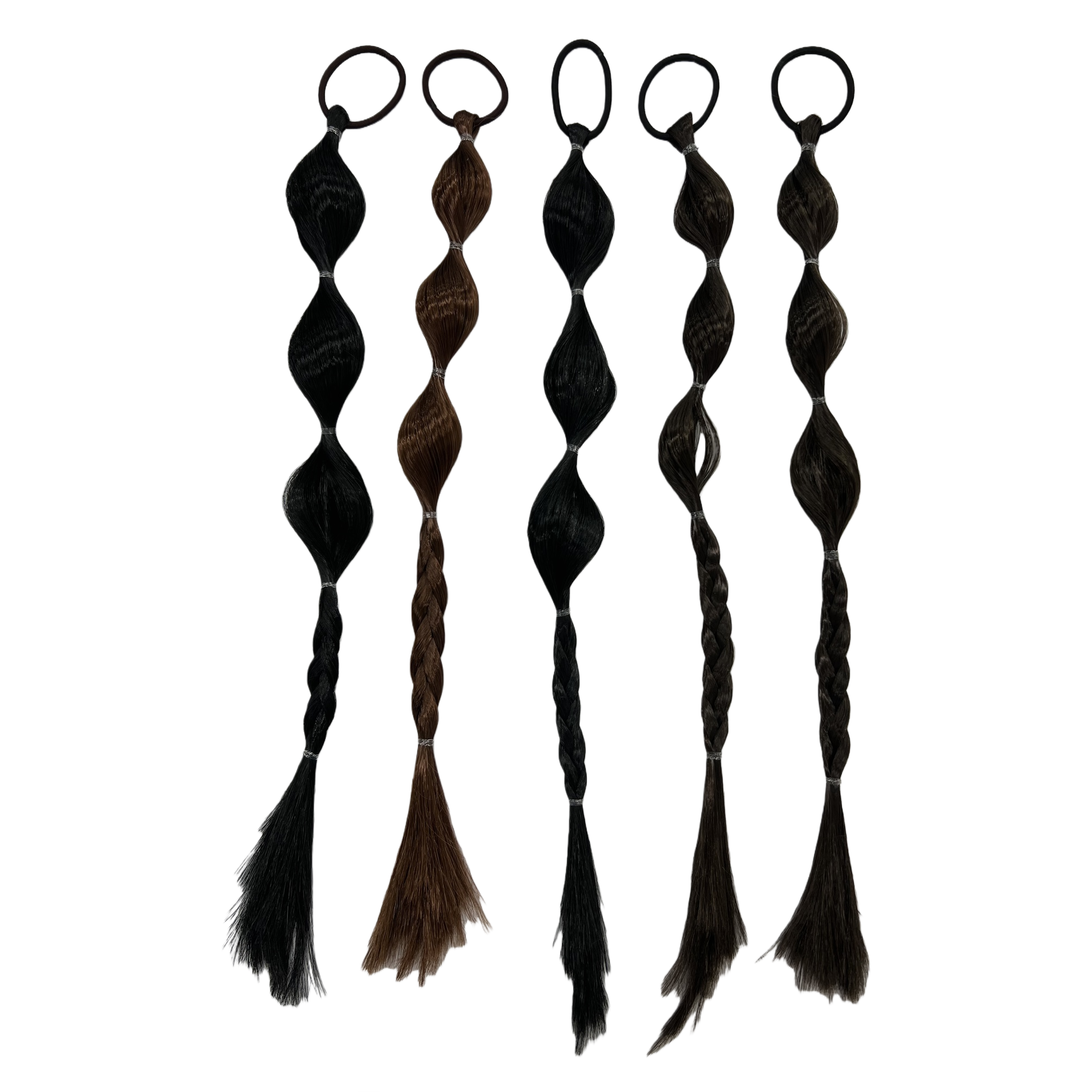 Fashionable black braids, wigs, braided buns, hair accessories, trendy and versatile long and short hair styling accessories Item Picture