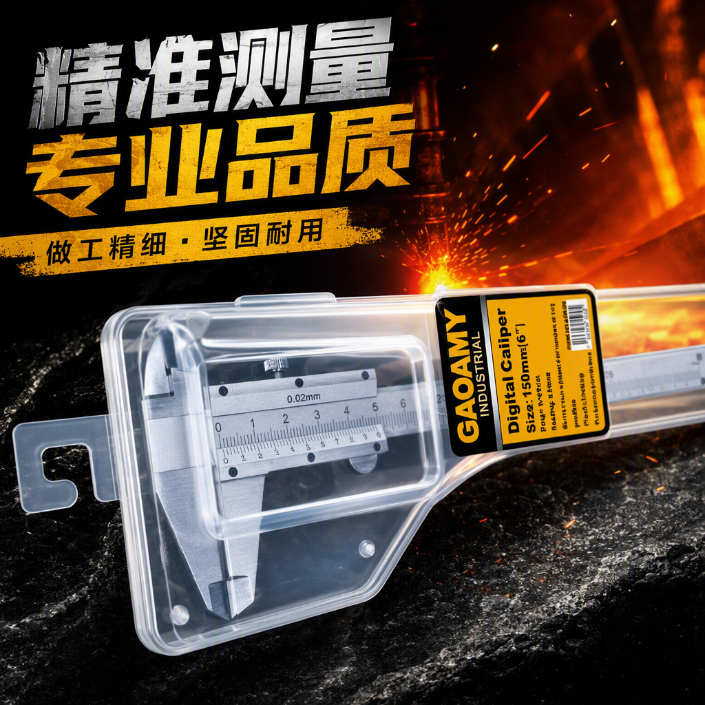 Multi-functional dial caliper digital display vernier measuring tool, precision industrial-grade parts inspection instrument