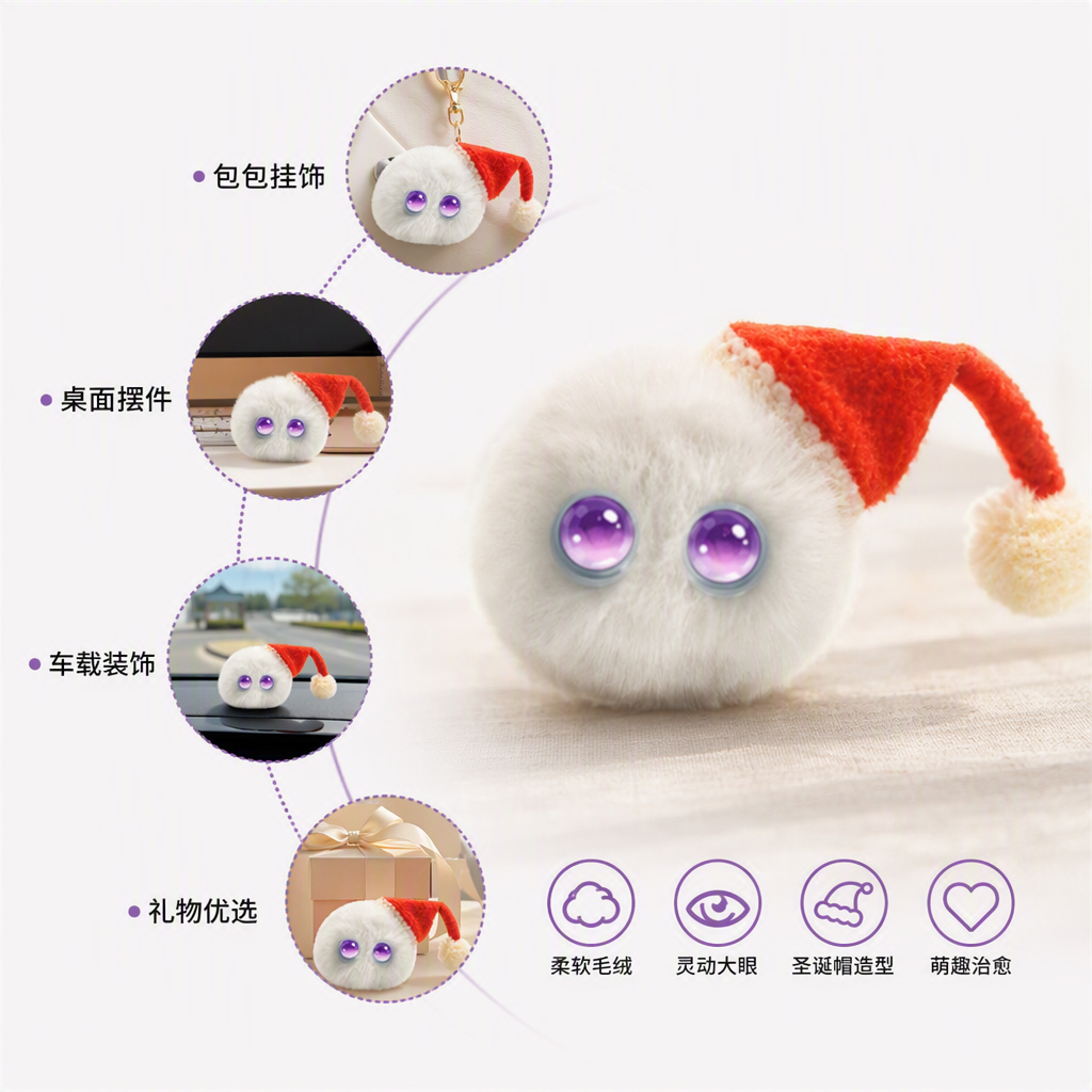 Creative office Christmas decorations, festive cultural atmosphere arrangement, Christmas supplies and decorative items Application Scenario