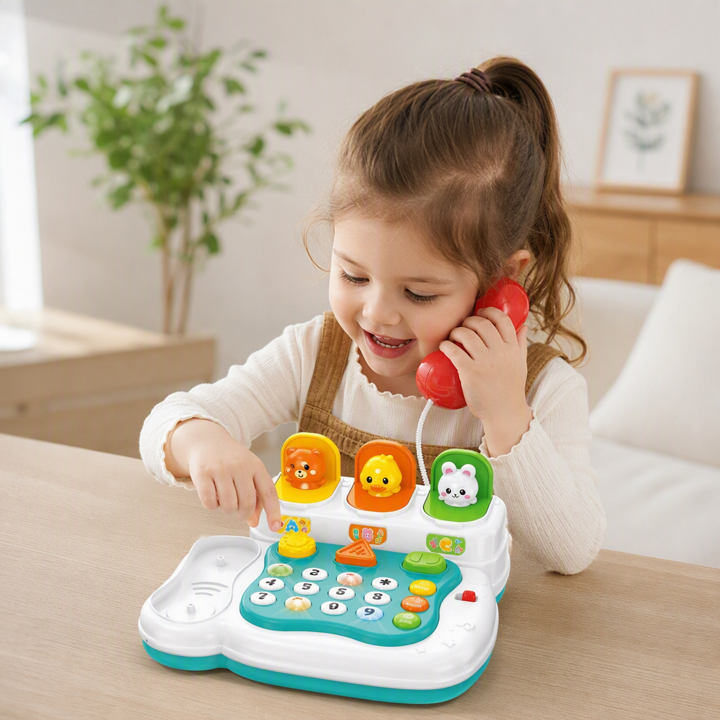 The multi-functional home fixed-line telephone is a simple and elegant floor-standing landline communication device for office and business use Item Picture