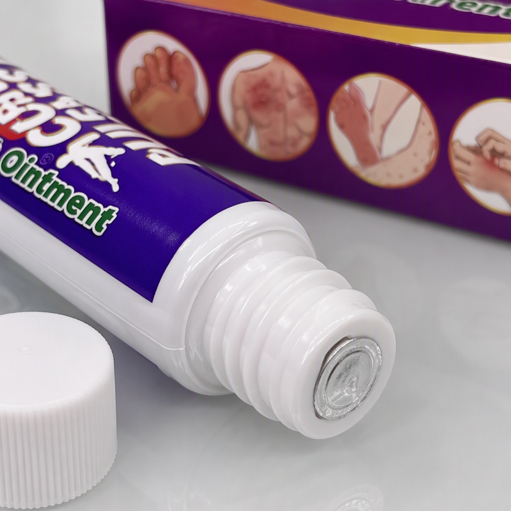 The skin problem diagram of the purple packaging outer box of Kangfupu Isan Anti-itching Ointment is an original and genuine product Application Scenario