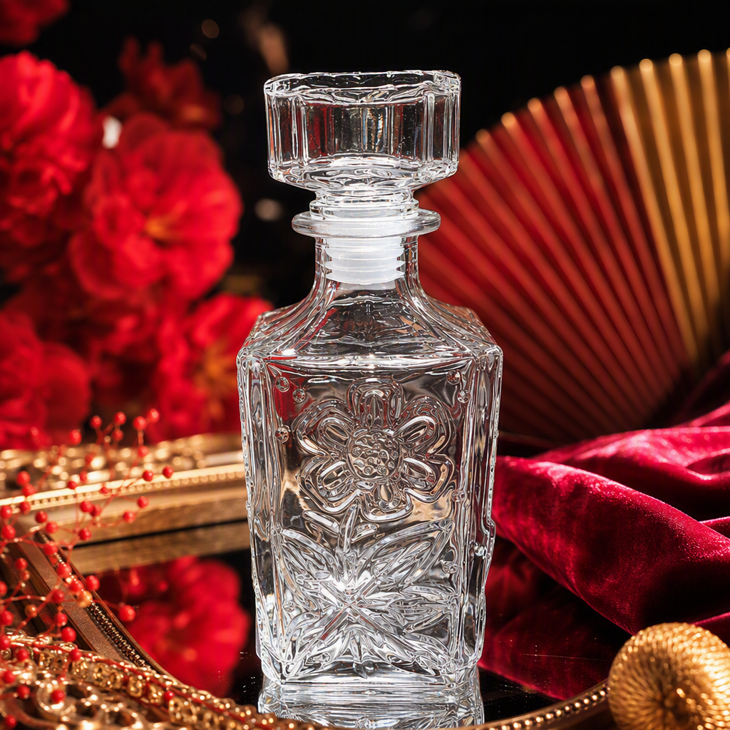 Fresh and transparent glass vase, simple and modern flower arrangement, home decoration item, creative flower vessel Specification image