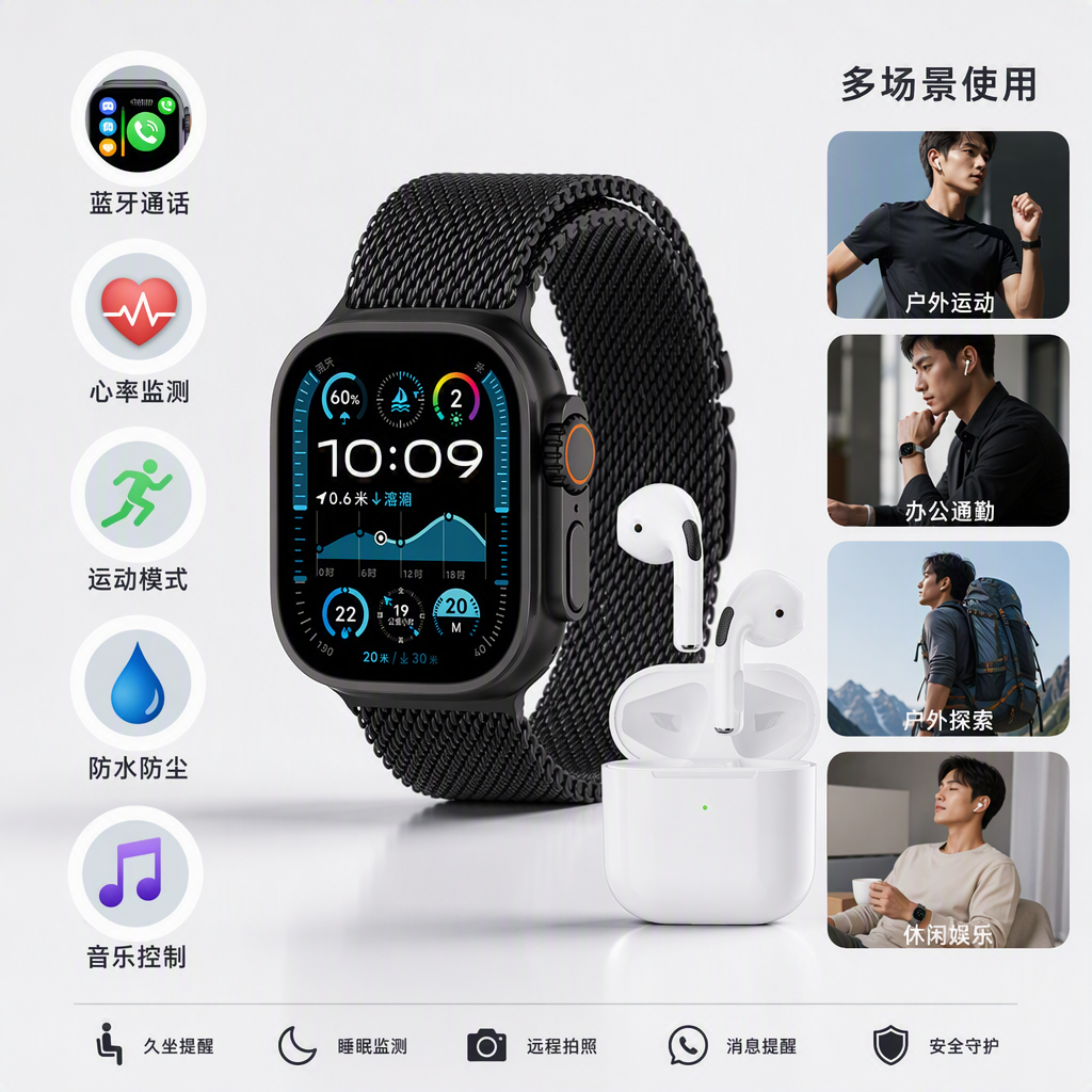 Hd reducción de ruido inalámbricos bluetooth auriculares smart in-ear deporte commuter compatible con computadora teléfono móvil details Picture