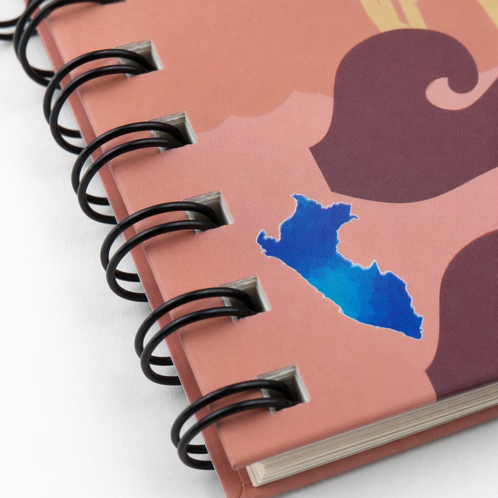 Donghu Paper Products A6 Summer Island Style Coil Notebook, Artistic and Simple Notebook Application Scenario