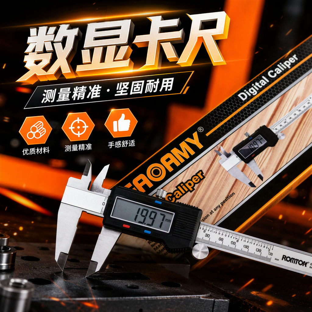 Multi-functional dial caliper precision measuring tool, metal measuring instrument, digital display vernier caliper, dial caliper, industrial-grade measuring instrument