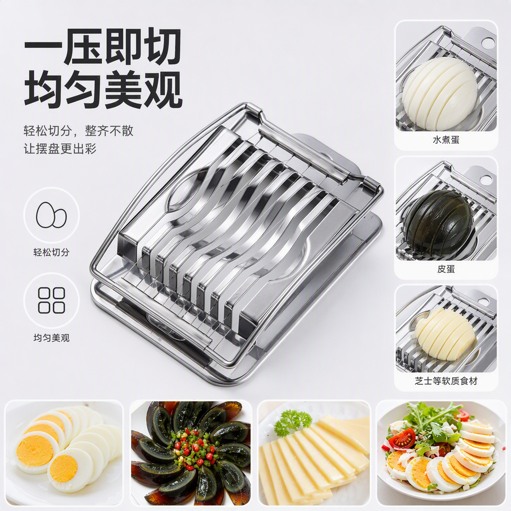 Egg slicer, slicer, kitchenware, easy to operate, durable design