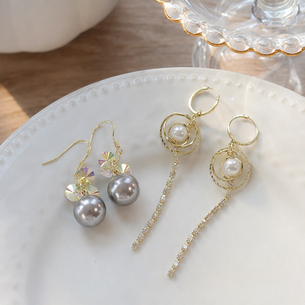 Moda simple metal borla pendientes de mujer versátil earwear tendencia earwear colgante de la oreja clip de la mujer details Picture