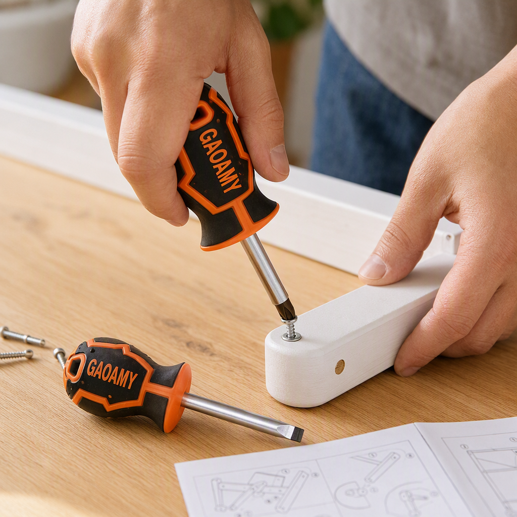 A multi-functional cross-head screwdriver manual tool for home maintenance, disassembly and assembly, and screwdriver bit set Specification image