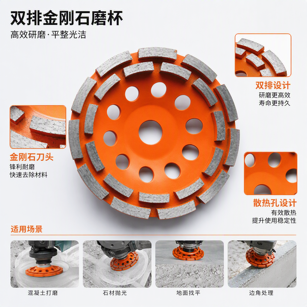 Multi-functional diamond tool set, wear-resistant cutting, grinding, hardware repair and maintenance tool combination details Picture