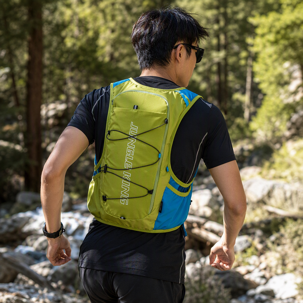 JUNGLE KING Trail Running Sports Backpack, Marathon Outdoor tactical chest Bag, multi-functional, lightweight and durable sports bag details Picture
