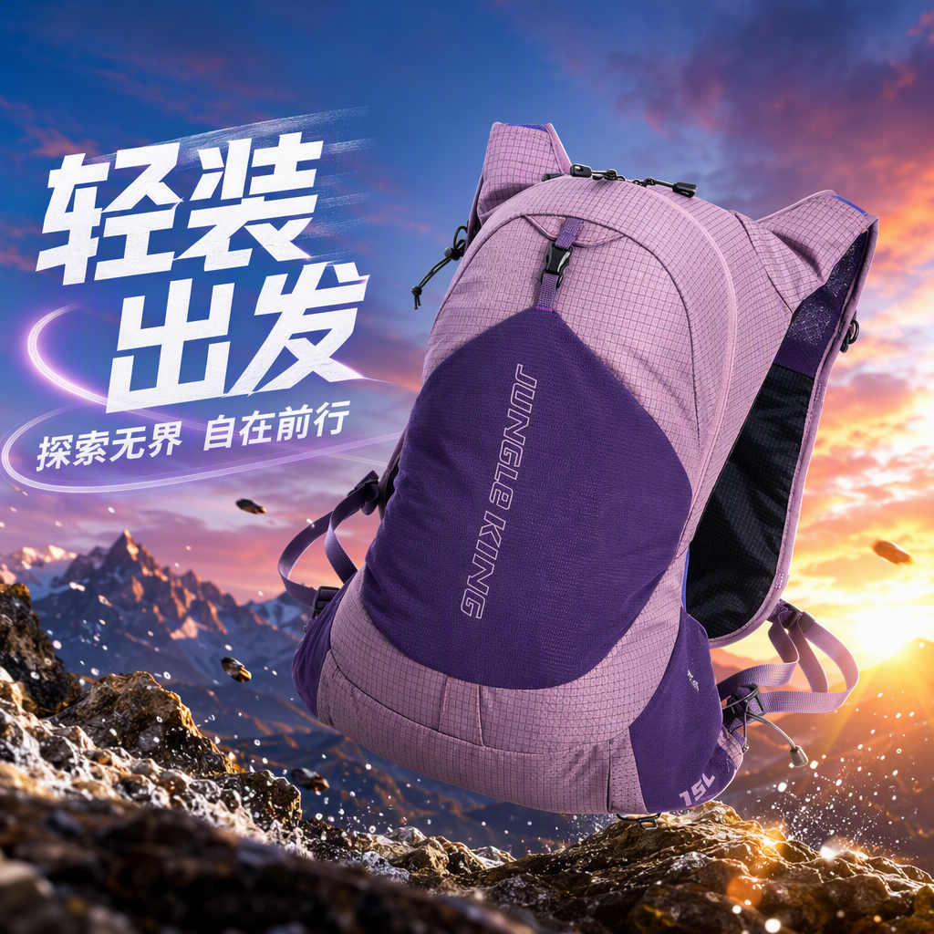 JUNGLE KING Trail Running Sports Backpack, outdoor tactical chest bag, marathon multi-functional sports bag, wear-resistant, lightweight and easy to carry details Picture