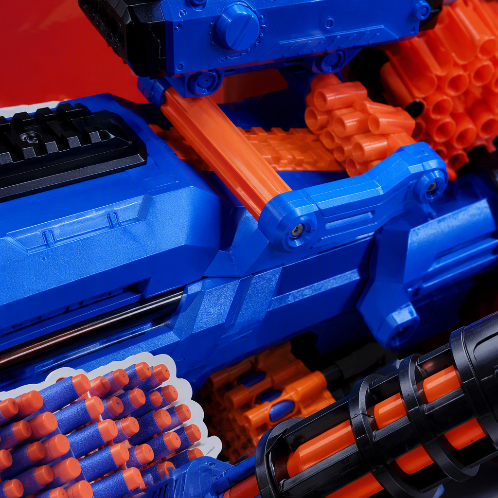 ZURU Combustion rotary tube launcher electric continuous Gatling soft gun Application Scenario
