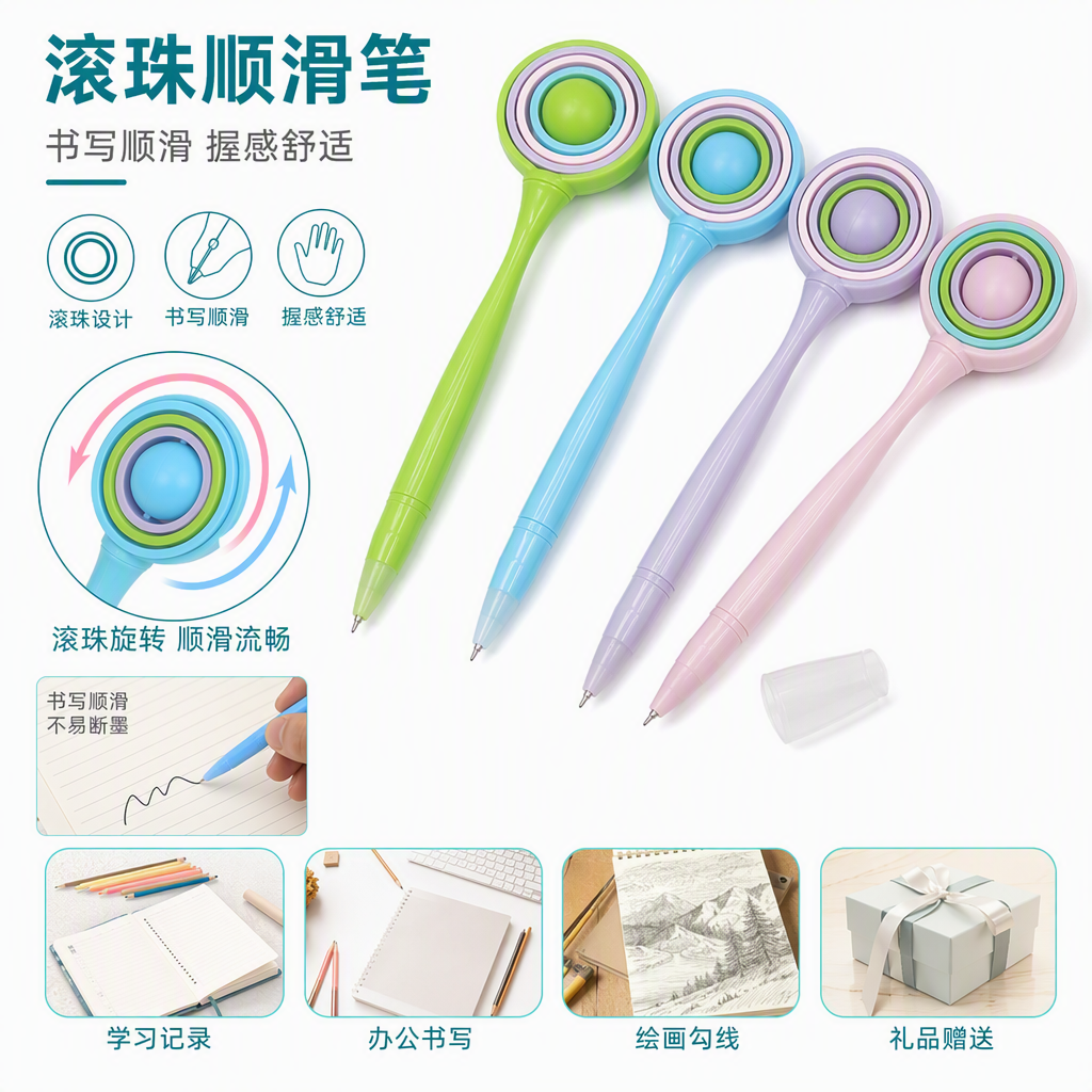 万向转转笔礼品文具套装创意办公学习用品学生书桌收纳整理组合小学生奖品文具小学生文具礼盒