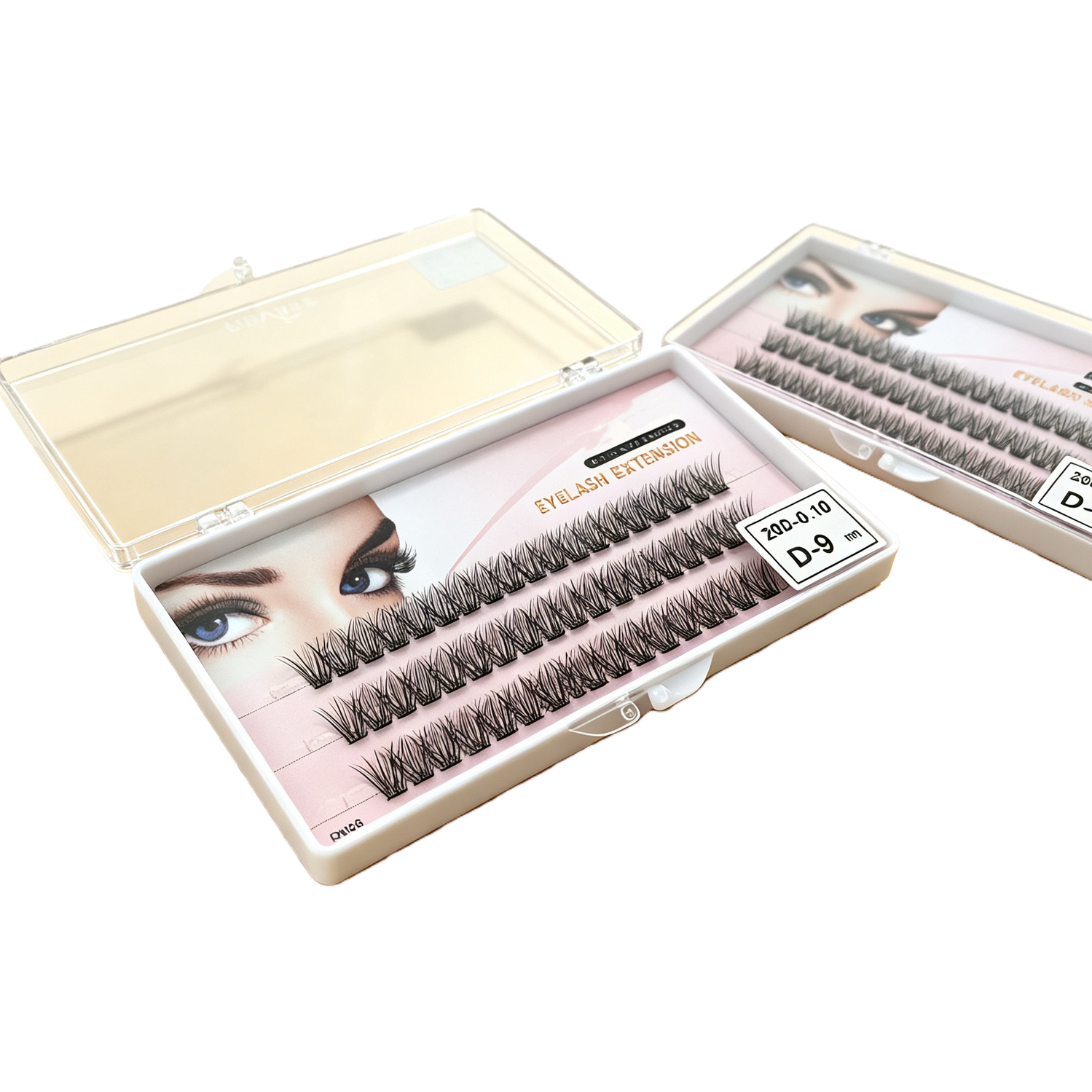 Natural Lengthening Eyelash Extension Set, white packaging, long-lasting anti-smudge, thick and curly eyelash growth tool Item Picture