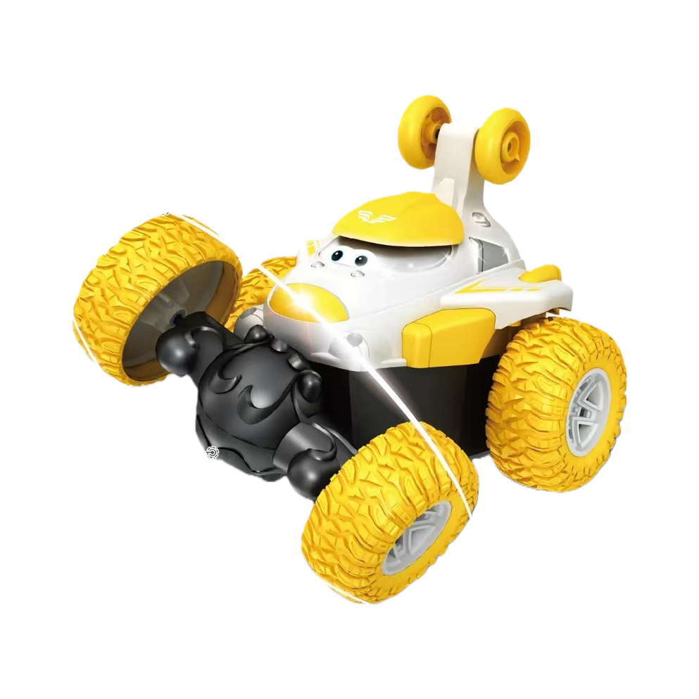 Off-road stunt car children's toy with 3D tires, 360-degree rotating car, top wheel, all-round operation, durable boy's gift Item Picture